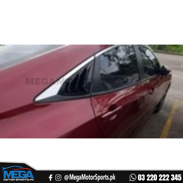 Honda Civic X Carbon Fiber Quarter Louver Trim