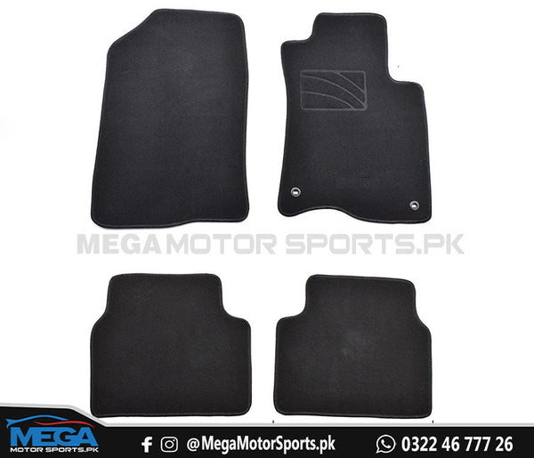 Honda Civic X Rug Carpet Floor Mats Black Premium Quality 2016 - 2021