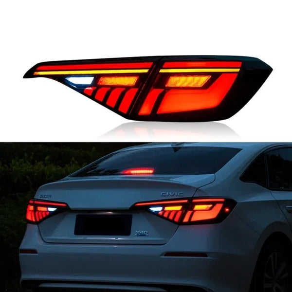 Honda Civic X Galaxy V2 Tail Lights Smoke 2016 - 2021