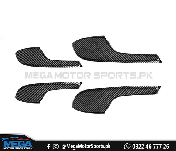 Honda Civic X Carbon Fiber Door Arm Rest Trims 2016+