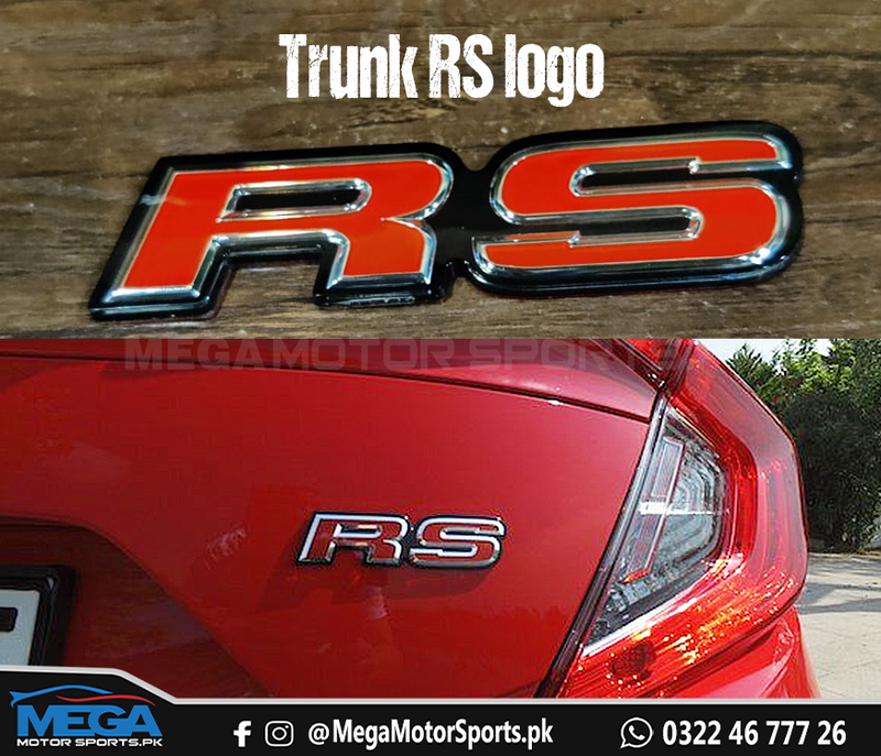 Honda Civic X Trunk RS Logo / OEM RS Logo For 2016 - 2021