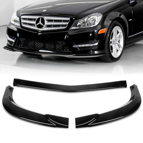 Mercedes C Class W204 Carbon Fiber Front Splitter For AMG Bumper