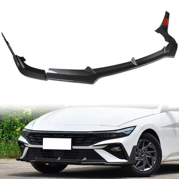 Hyundai Elantra Front Lip Aero Style Gloss Black 2025+
