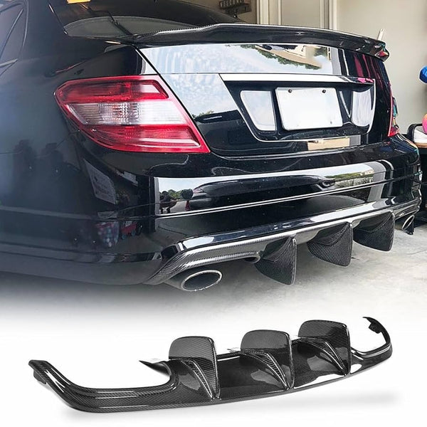 Mercedes C63 W204 AERO Style Rear Bumper Splitters