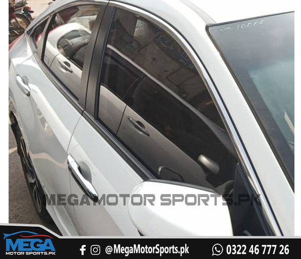 Honda Civic X  50% Tinted Window Glass - Originally Black Glass