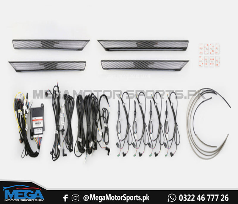 Honda Civic X Complete Atmospheric / Illumination Kit - 64 Color - Carbon Fiber Strips / Complete Ambient Lights