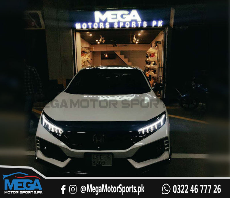 Honda Civic X Audi Style Headlight 2016 - 2021
