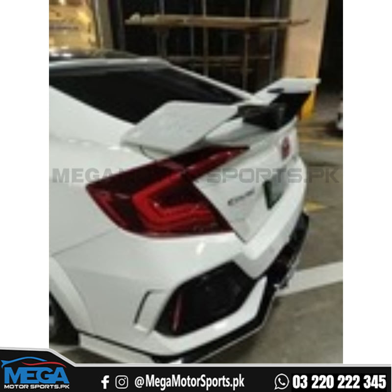 Honda Civic X Red Galaxy Style Tail Lights