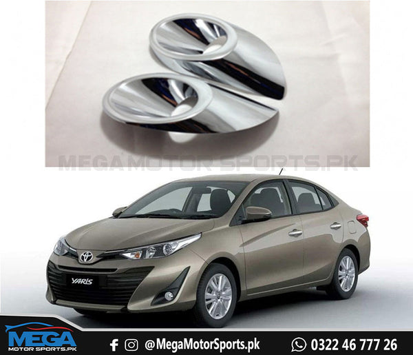 Toyota Yaris Front Fog Light Chrome Housing - Model 2020-2021