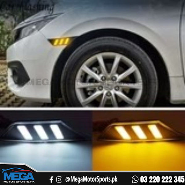 Honda Civic X Mustang Style Fender Light 2016-2021