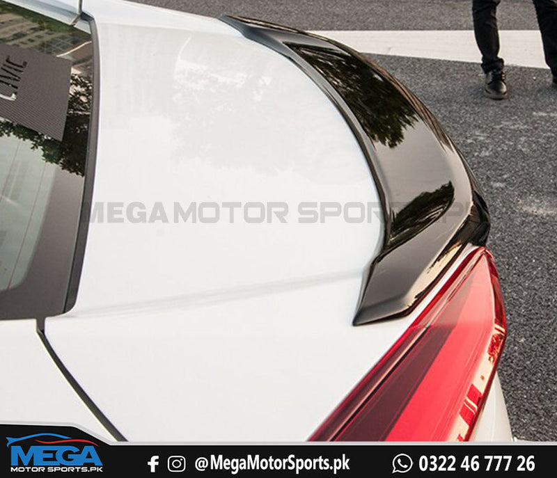 Honda Civic X Trunk Lip Spoiler ABS Plastic 2016 - 2021