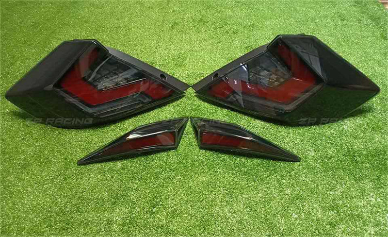 Honda Civic X  Smoke Matrix Style Tail Lights 2016-2021