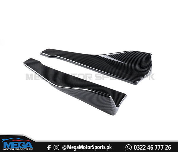 Universal Carbon Fiber Splitter For Back Bumper and Sides - 2 pcs