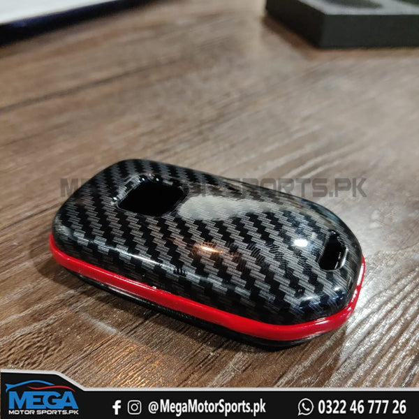 Honda Civic X Mugen Carbon Fiber Key Fob For 2016 2017 2018 2019 2020 2021