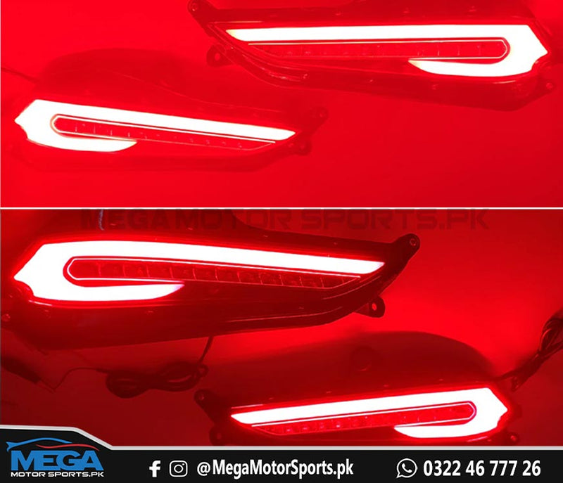 Toyota Yaris LED Rear Bumper Sequential DRLs For 2020 2021 2022