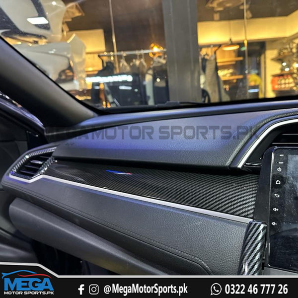 Honda Civic X Dashboard Carbon Fiber  Trim 2016+