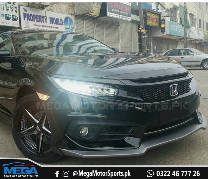 Honda Civic X Piano Black Mugen Grill 2016-2021