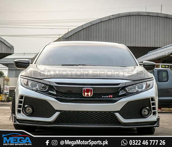 Honda Civic X Type R Grill - Piano Black