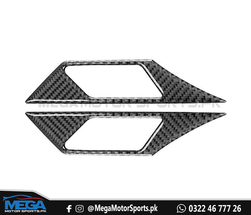 Honda Civic X Carbon Fiber Turn Signal Frame Cover Decorative Trim For 2016 - 2021