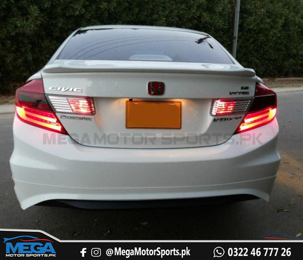 Honda Civic Rebirth Red and Smoke LED Light Bar Tail Lamps Taiwan For 2013 2014 2015 
