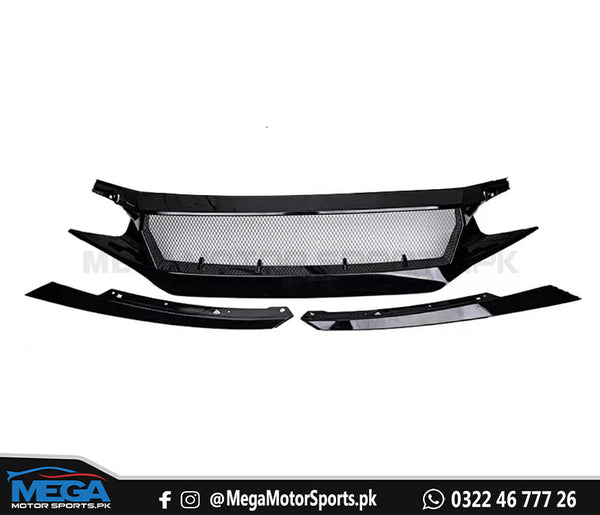 Honda Civic X JS Racing Style Sports Grill For Model 2016 - 2021