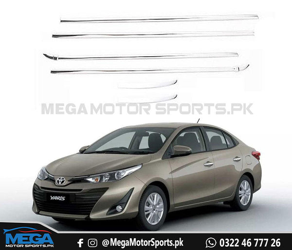 Toyota Yaris Chrome Weather Strip 6 pcs Model 2020-2021