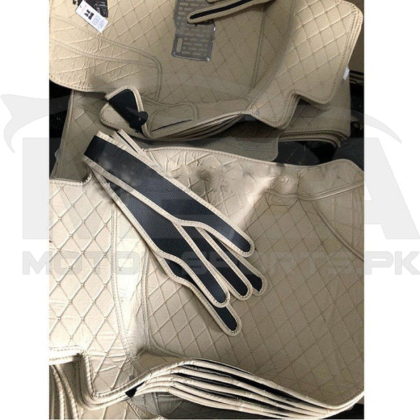 Honda Civic Reborn 7D Diamond Floor Mats Beige 2006-2012