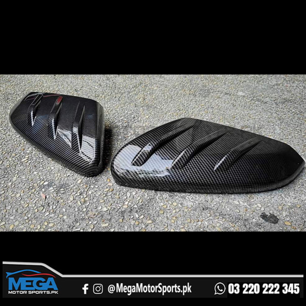 Honda Civic X Carbon Fiber Mugen Side Mirror Covers 2016 - 2021