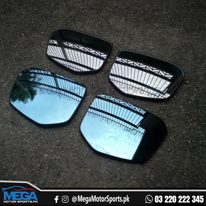 Honda Civic X Blue Side Mirror With LED Indicator