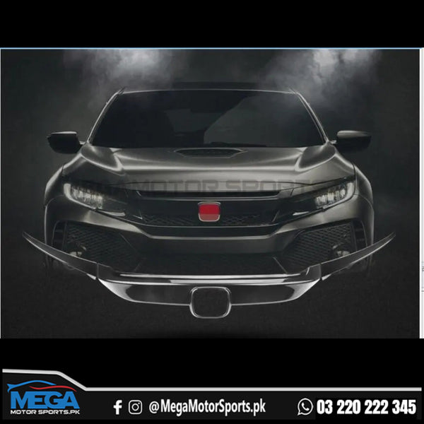 Honda Civic X Grill Carbon Fiber Trims 2016+