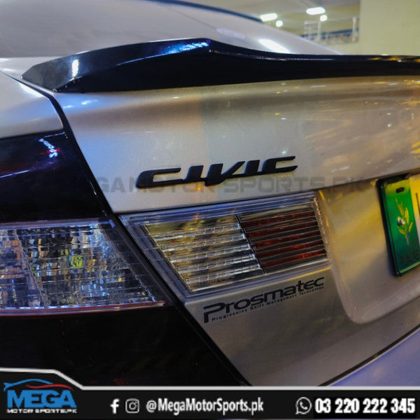 Honda Civic Rebirth Matt Black Logos / Emblems 2012 - 2015