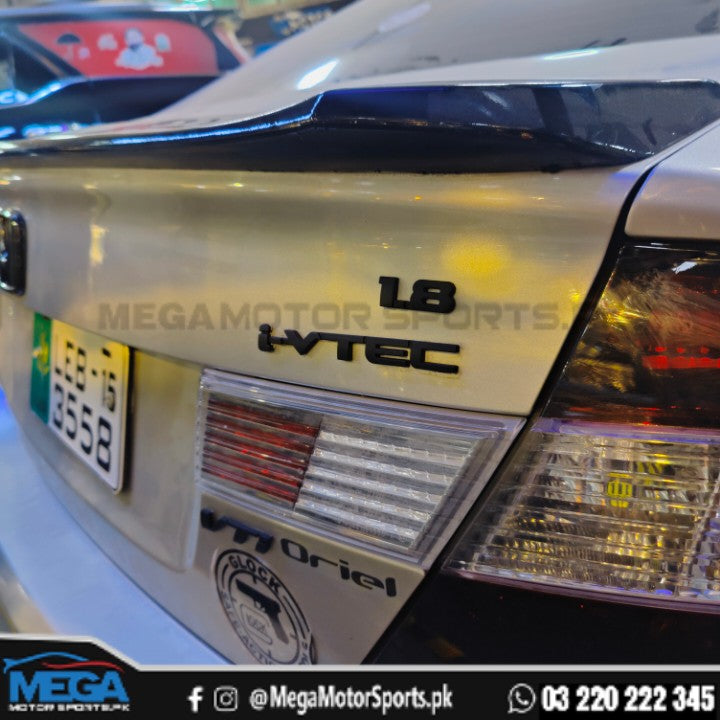 Honda Civic Rebirth Matt Black Logos / Emblems 2012 - 2015