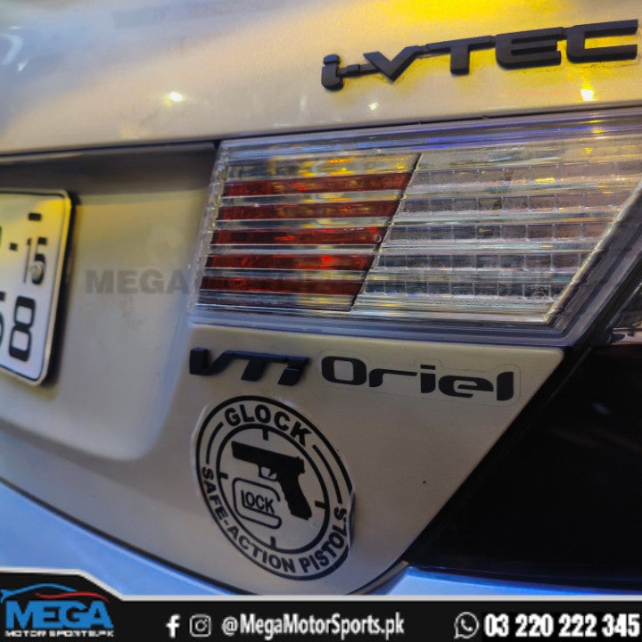 Honda Civic Rebirth Matt Black Logos / Emblems 2012 - 2015