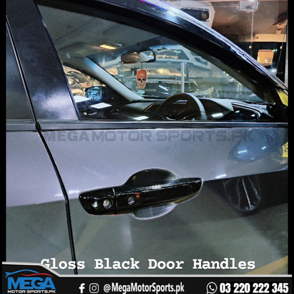 Honda Civic X Glossy Black Exterior Door Handle Covers 2016+