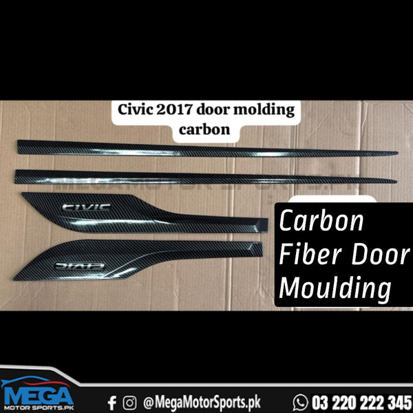 Honda Civic X Carbon Fiber Door Molding 2016-2020