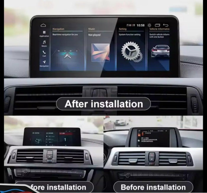 BMW F30 3 Series 10.2 Inch Android Panel with Apple Carplay and Android Auto