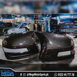Honda Civic Rebirth Carbon Fiber Batman Style Side Mirror Covers For 2012 2013 2014 2015