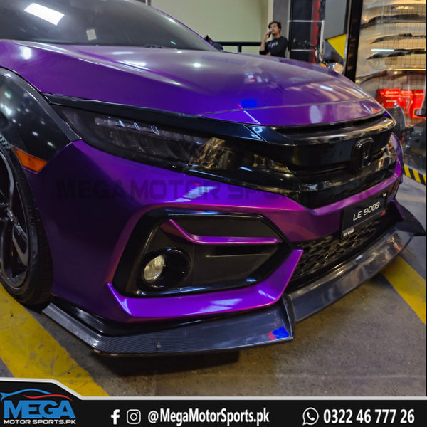 Honda Civic X  Si Bumper Lip Greddy Style Splitter For 2016 - 2021