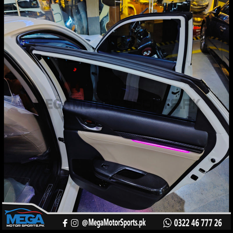 Honda Civic X  50% Tinted Window Glass - Originally Black Glass