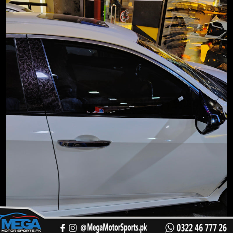 Honda Civic X  50% Tinted Window Glass - Originally Black Glass