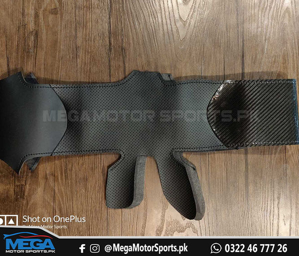 Toyota Yaris Carbon Fiber Leather Steering Cover