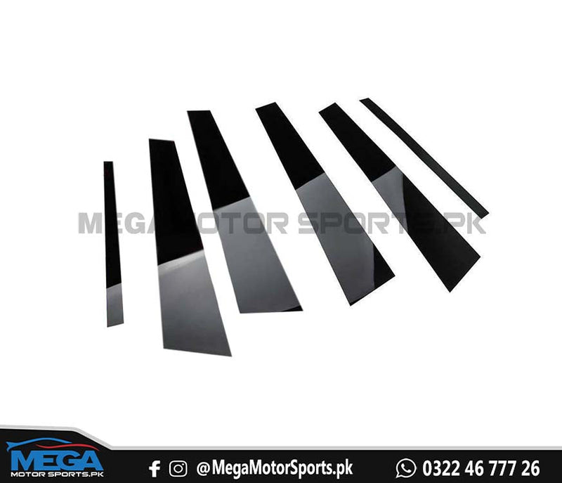 Honda Civic Reborn Piano Black Door Pillar Trim Cover For 2006 - 2011