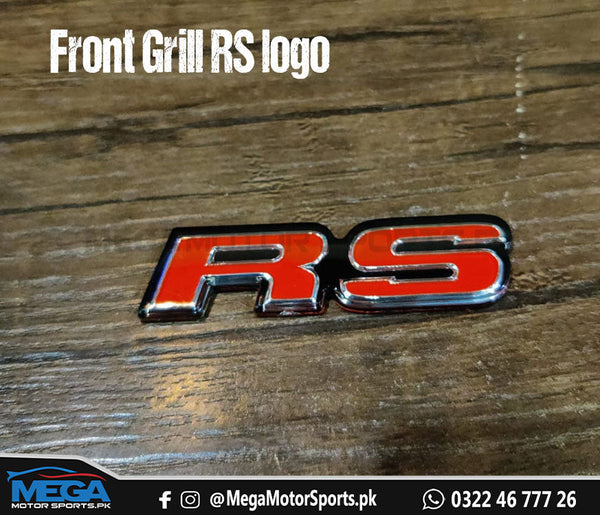 Honda Civic X Front Grill RS Logo / OEM RS Logo For 2016 2017 2018 2019 2020 2021