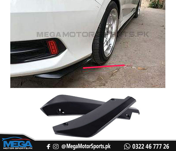 Honda Civic X Gloss Black Rear Bumper Splitter V2