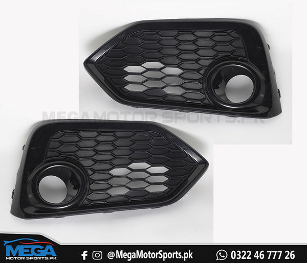 Honda Civic X SI Front Bumper Fog Covers For 2016 - 2021