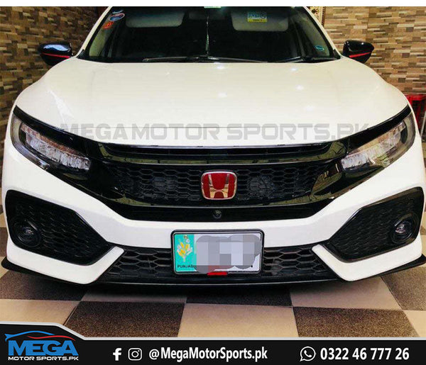 Honda Civic X Piano Black Mugen Grill 2016-2021