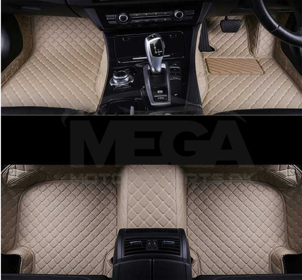 Honda Civic Reborn 7D Diamond Floor Mats Beige 2006-2012