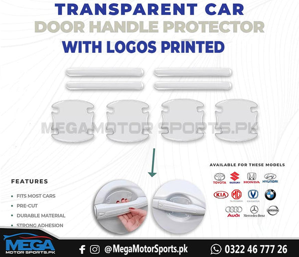 Audi Car Transparent Door Handle And Bowl Protector | Door Scratch Protector