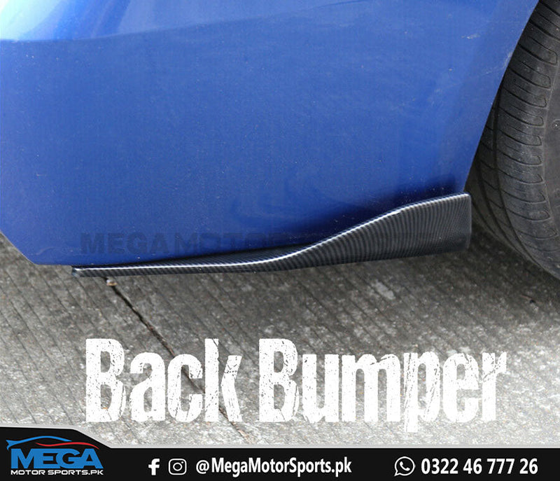 Universal Carbon Fiber Splitter For Back Bumper and Sides - 2 pcs