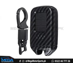 Honda Civic X Black Carbon Fiber Key Fob 3 Button